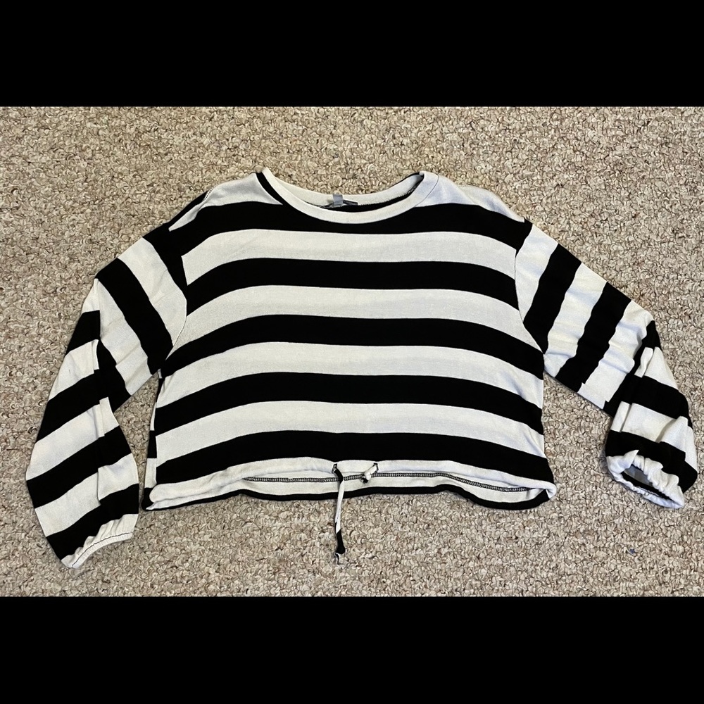 Charlotte Russe striped crop top